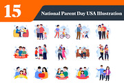 National Parents Day Illustrations, a Person Illustration by EllaMaiyaali (Thumbnail 2 of 3)