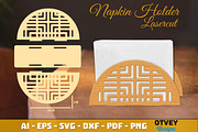 Rattan Napkin Holder Lasercut BUNDLE, an Object Graphic by OTVEY DESIGN (Thumbnail 6 of 13)