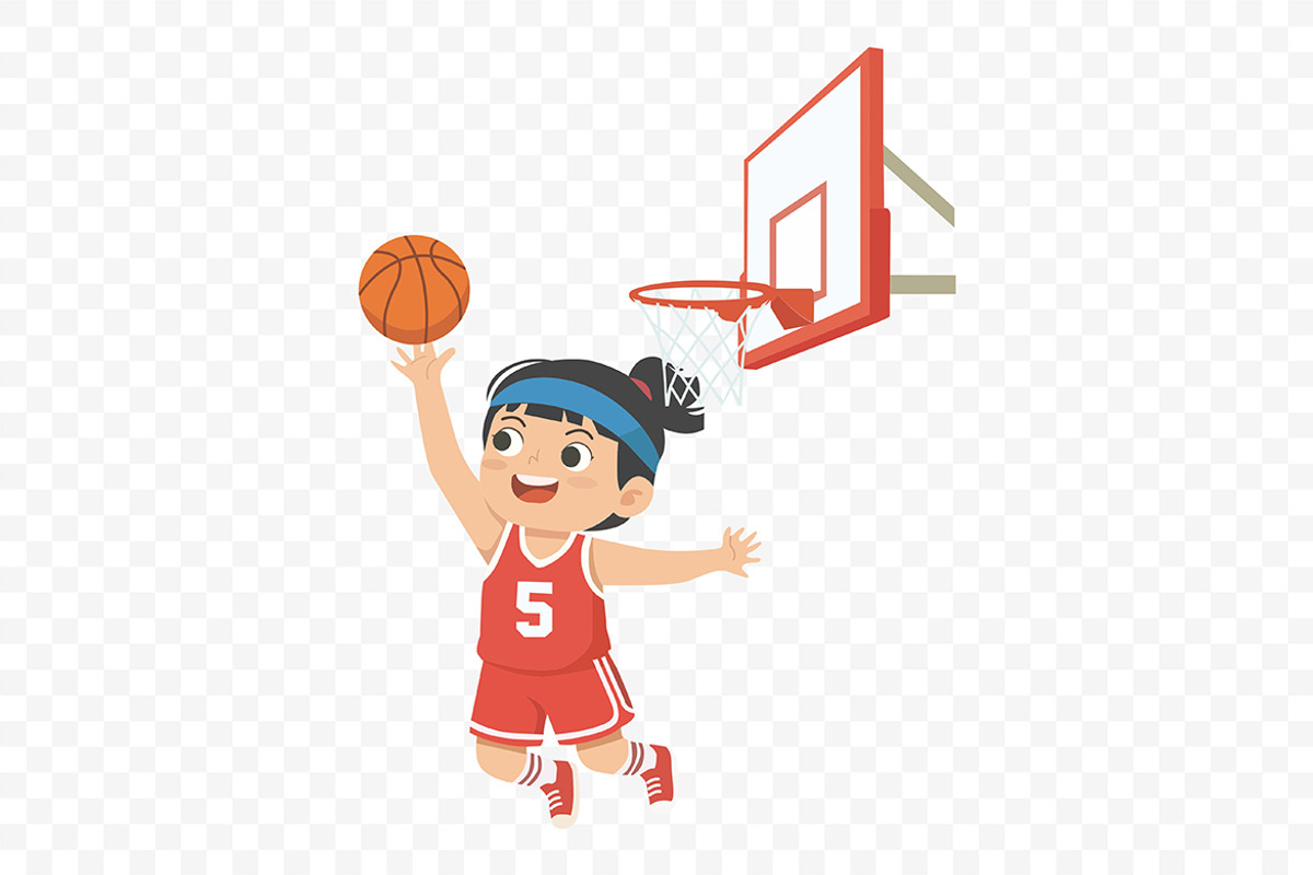 Kids Basketball Player Vector, a Person Illustration by Partikusi Design (Photo 3 of 3)