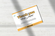 Thank you card template design canva, a Card Template by DesignArts (Thumbnail 2 of 4)