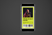 Creative Music Concert Ticket, a Stationery Template by Neermana (Thumbnail 3 of 4)