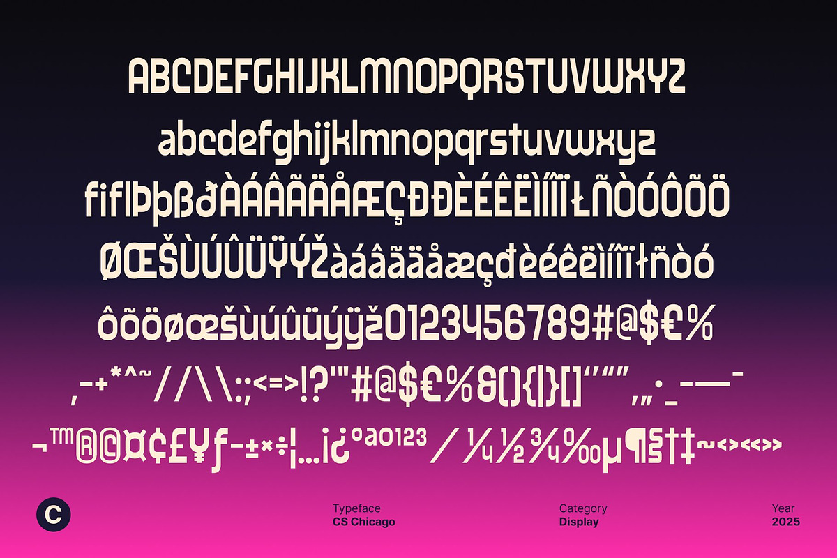 CS Chicago – Modern Sans Serif, a Sans Serif Font by Craft Supply Co. (Photo 8 of 8)