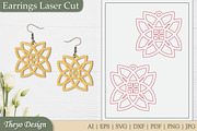 Abstract celtic Earrings Laser Cut, an Illustration by Theyo Design (Thumbnail 6 of 13)