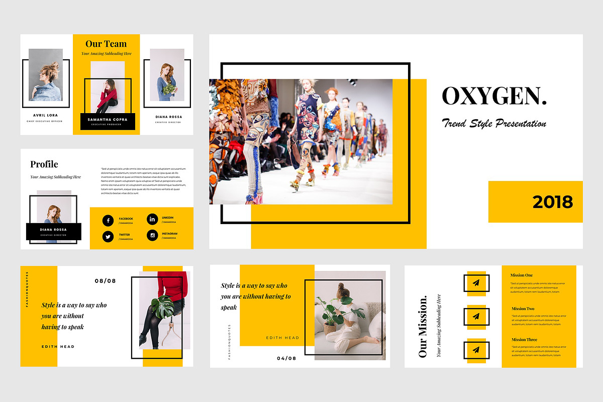 Oxygen Powerpoint Template, a Presentation Template by TMint Creative
