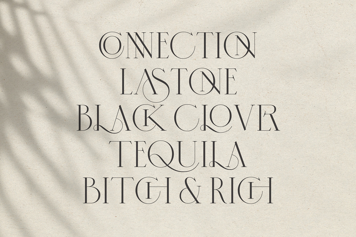Virgoun | Ligature Serif Typeface, a Serif Font by Krismagraph (Photo 8 of 12)