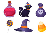 Cute Halloween sticker collection, a Seasonal Illustration by Yayasya (Thumbnail 4 of 4)