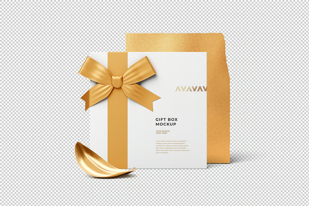 Gift Box Mockup, a Packaging Mockup by zpackcreative (Photo 3 of 4)