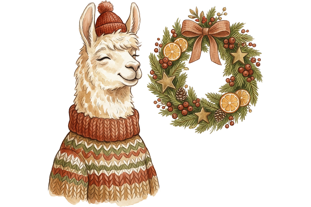 Cozy Winter Animals Clipart Bundle, an Animal Illustration by T-shirt Pond (Photo 4 of 25)