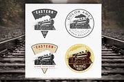 Vintage steam train stuff, a Transportation Illustration by 1baranov (Thumbnail 1 of 2)