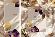 Watercolor Plum Bouquet Clipart, a Decorative Illustration by ThaismotaCreativeCo (Thumbnail 3 of 12)