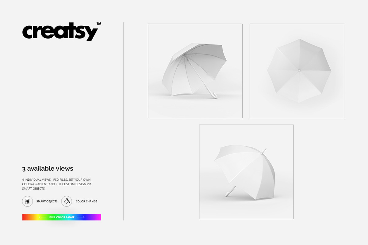 Umbrella Mockup Set, an Advertising Mockup by creatsy2 (Photo 5 of 6)