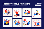 30 Animated Football World Cup, a Sport Illustration by Brickclay (Thumbnail 1 of 4)