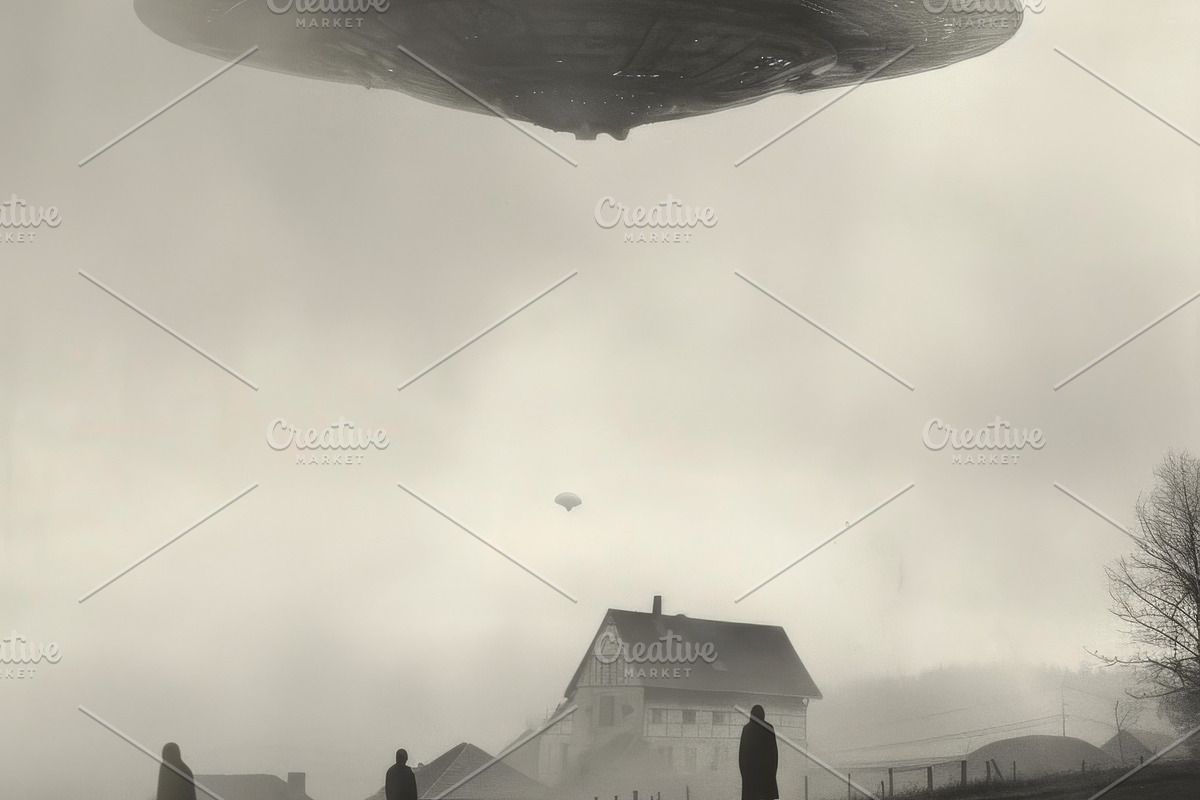 97 UFO objects flying in the sky, a Transportation Photo by Handmadefont (Photo 88 of 101)