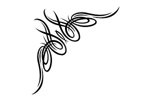 Vintage swirling corner., a Decorative Illustration by incomible