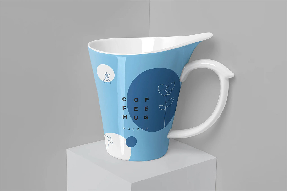 4 Awesome Coffee Mug Mockups, a Cups & Container Mockup by megostudi0 (Photo 4 of 6)