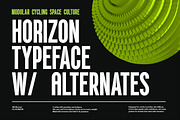 GC Horizon - Modern Bold Condensed, a Sans Serif Font by Glyphonic (Thumbnail 10 of 15)