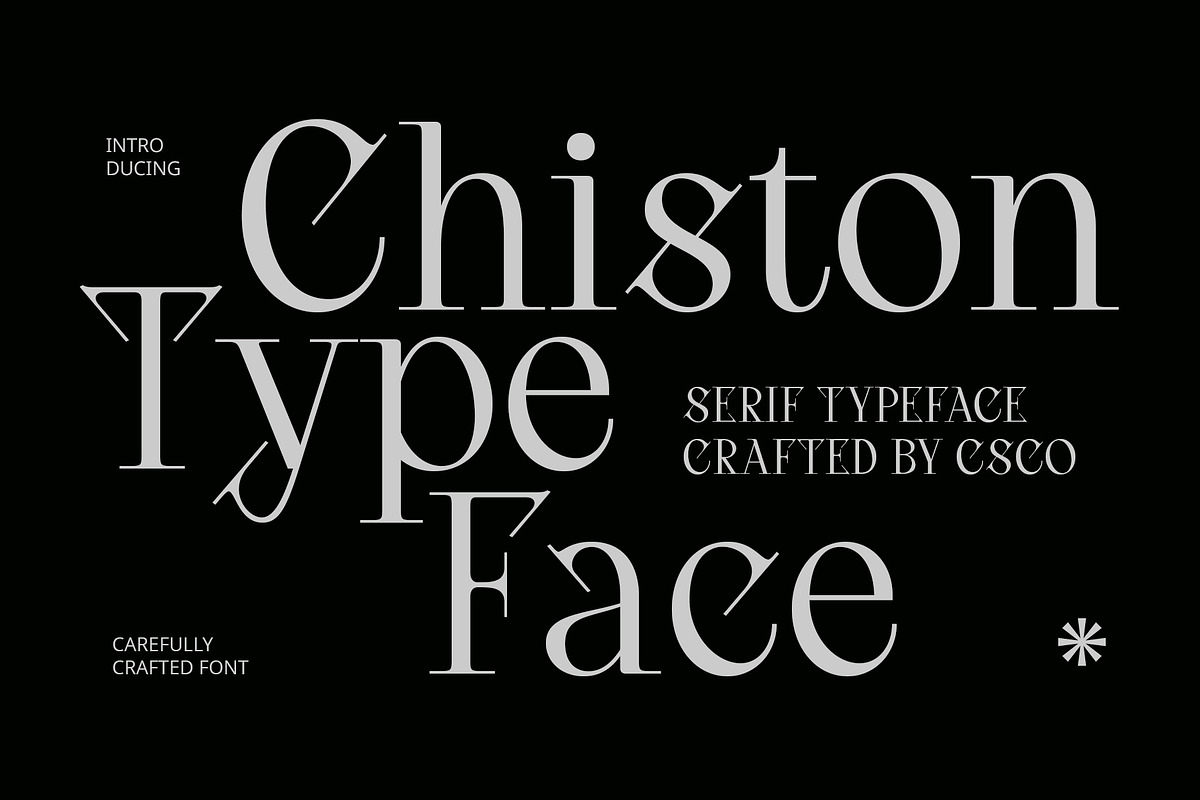 Chiston – Serif Typeface, a Serif Font by Craft Supply Co. (Photo 1 of 8)