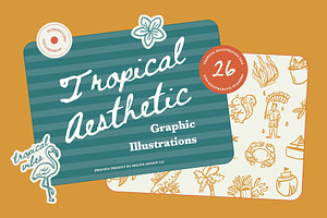 Tropical Aesthetic Pack, an Illustration by Skilline Supply Co.