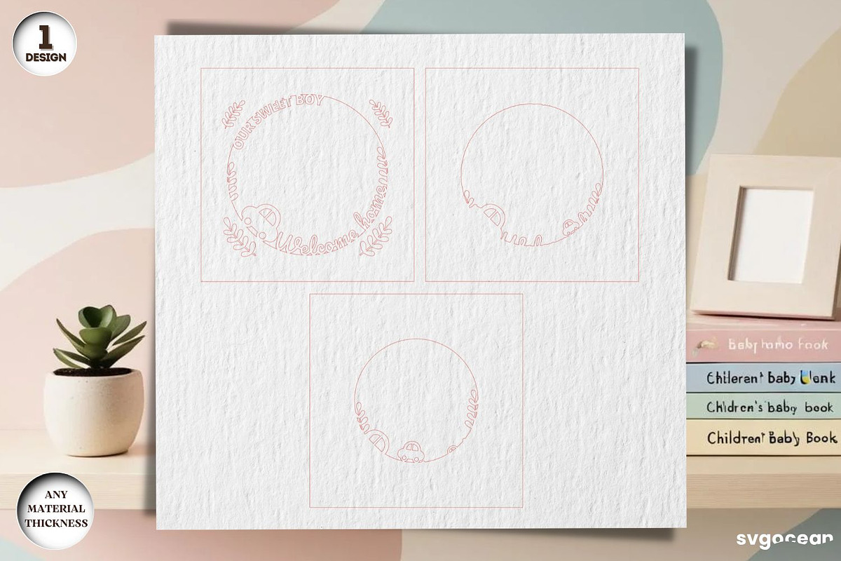 Shadow Box Frames Laser Cut Bundle, a Decorative Illustration by svgocean (Photo 5 of 13)