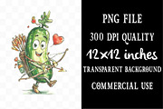 Pickle Valentine Clipart, an Illustration by Designking (Thumbnail 5 of 5)