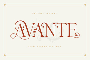 Avante - Modern Classy Font, a Serif Font by Aqeel_Art