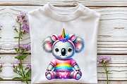 Watercolor Unicorn Cute Animals Clip, a Seasonal Illustration by Rose Art (Thumbnail 5 of 6)