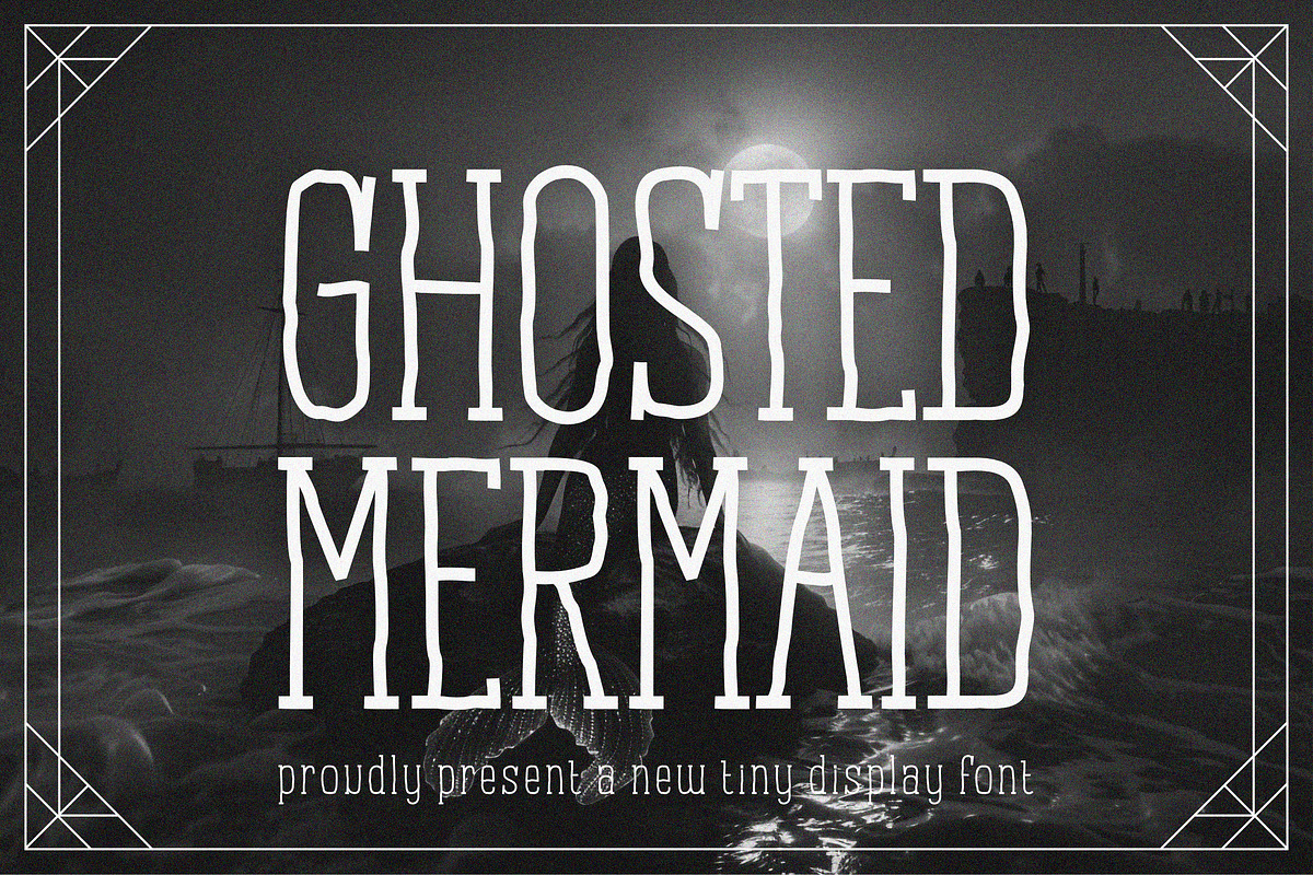 Ghosted Mermaid - Tiny Display Font, a Slab Serif Font by Ermedia Studio (Photo 1 of 4)