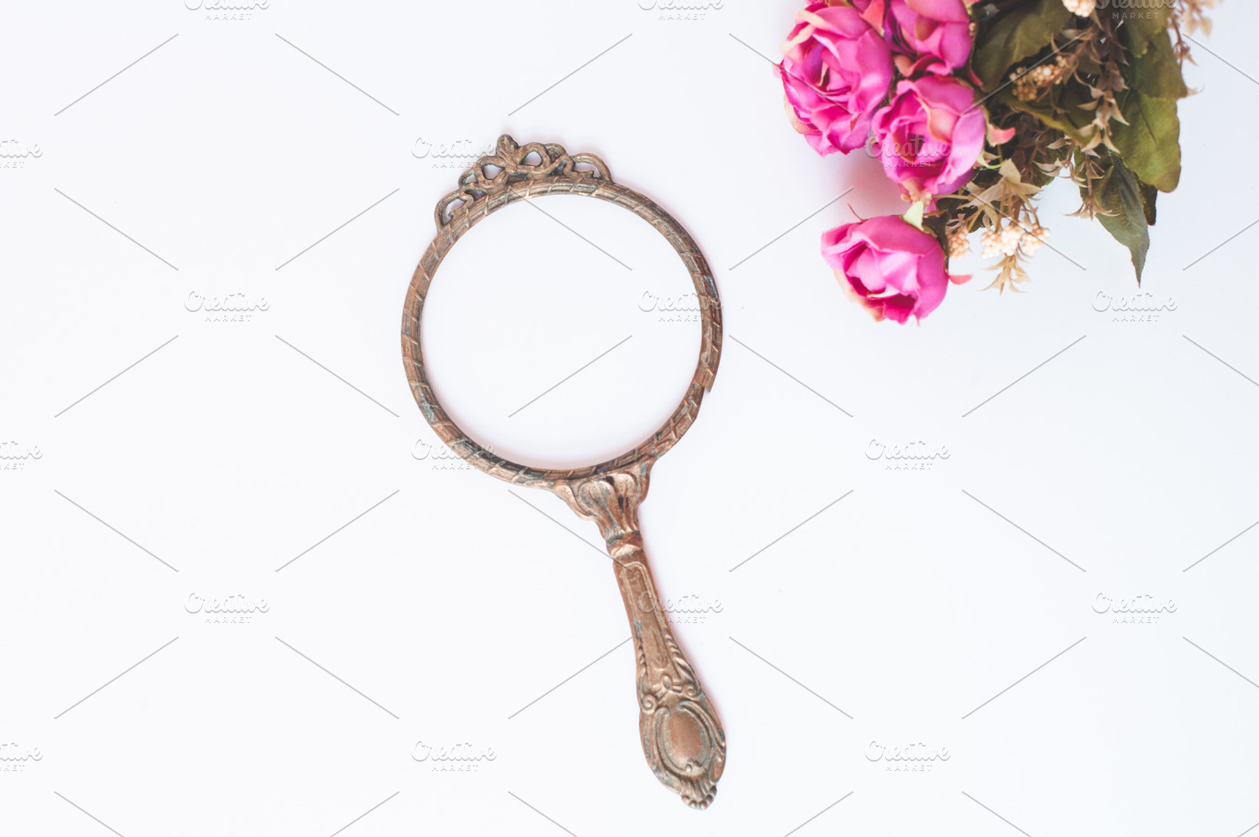 Roses and gold I Styled Stock, a Business Photo by SophieStockBoutique