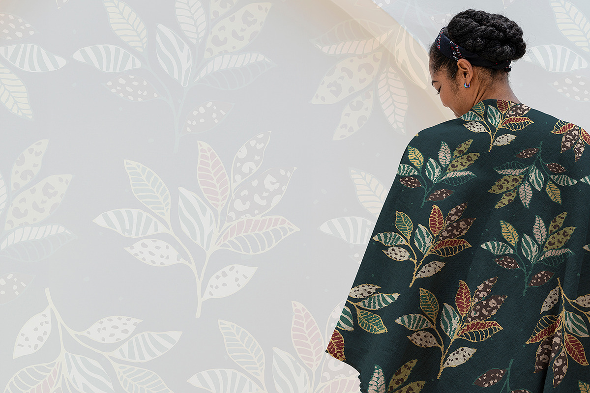 Tropical Leaves and Floral Pattern, a Pattern Graphic by StudioGemen (Photo 7 of 10)