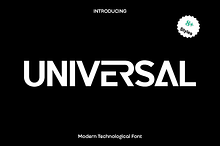 Universal - Technological Font