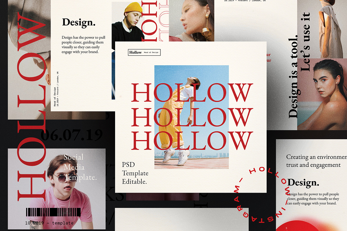 HOLLOW - Social Media Template, a Social Media Template by Dirtytemp Studio (Photo 1 of 5)