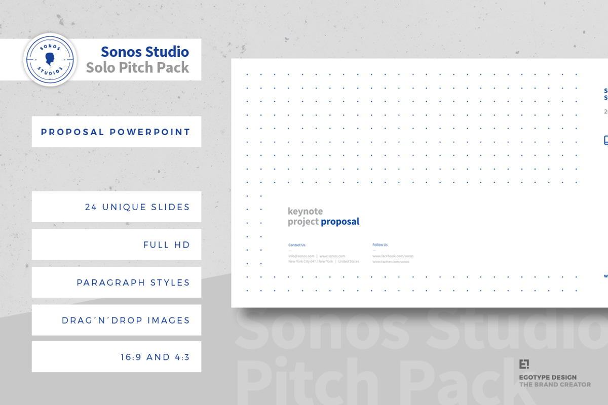 Project Proposal Powerpoint Template, a Presentation Template by Egotype (Photo 1 of 24)