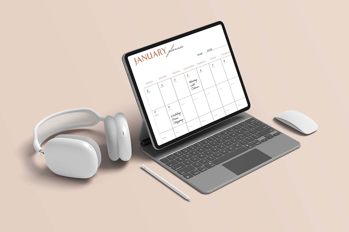 Digital Wedding Planner GoodNotes, a Brochure Template by StudioVonBraitenberg (Photo 8 of 9)
