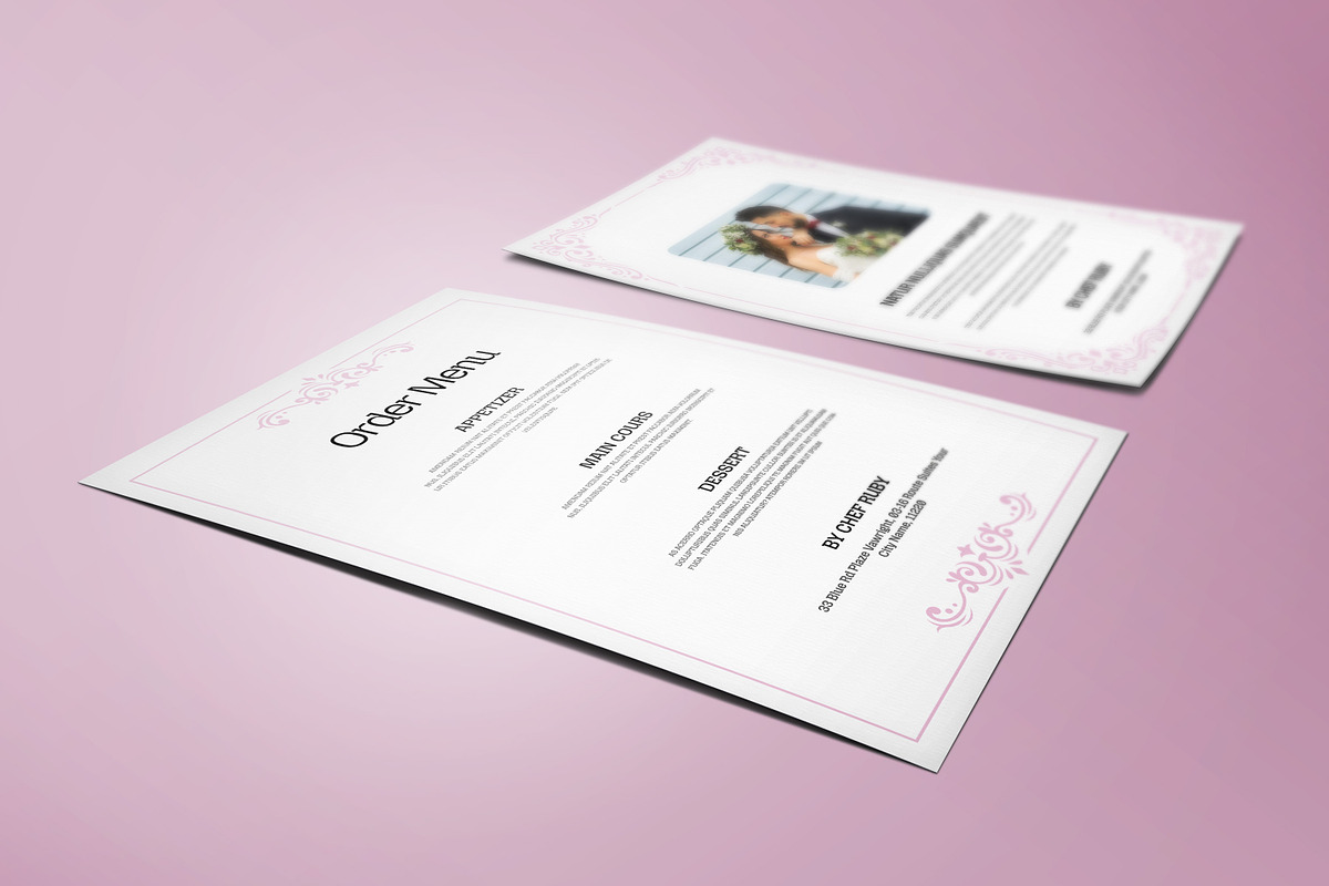 Funeral Program with Elegant Floral, an Invitation Template by Creatiya Type (Photo 2 of 6)