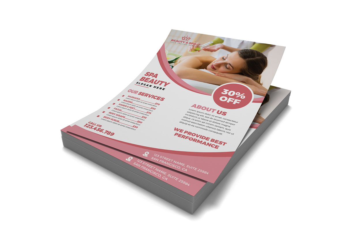 Beauty and Spa Flyer, a Flyer Template by Designscozy (Photo 5 of 5)