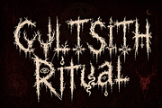CultsithRitual - Cursed Damned, a Handwritten Font by HypeWorksCo (Thumbnail 1 of 9)