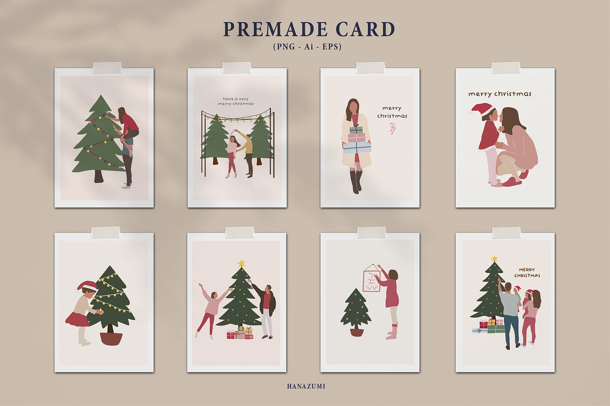 Christmas Winter BUNDLE, a Decorative Illustration by Hanazumi (Photo 18 of 20)
