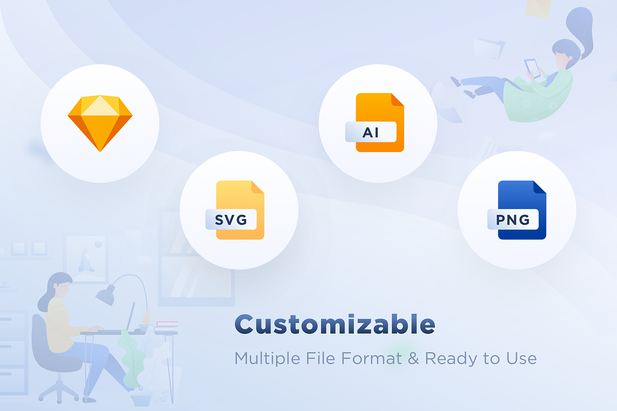 Startup Illustration Pack, a Templates & Theme by Designspace (Photo 2 of 6)