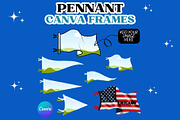 Pennant Canva Frames, Sports Banner, an Object Graphic by GraphiCarola (Thumbnail 1 of 7)