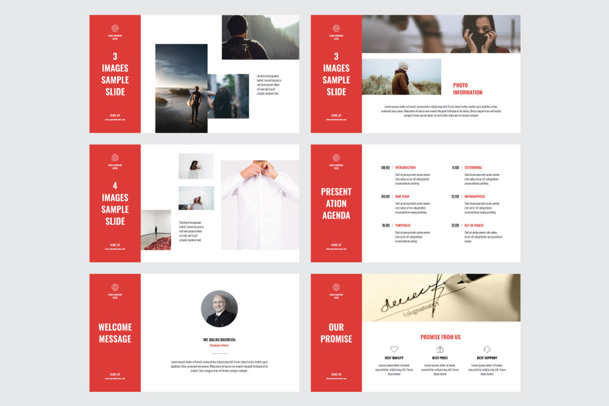 FIERY REDS - Powerpoint Template, a Presentation Template by Shafura