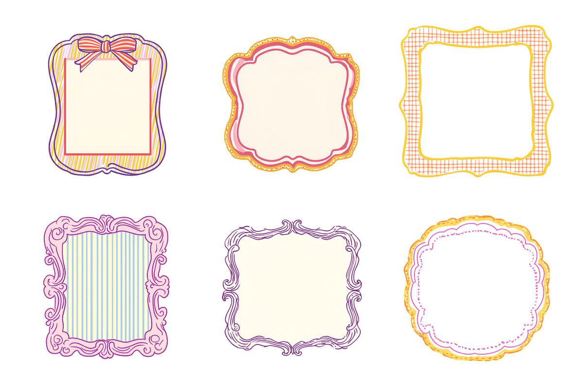 Summer Frames With Bow Ribbon PNG, an Illustration by SinaCreation (Photo 5 of 9)