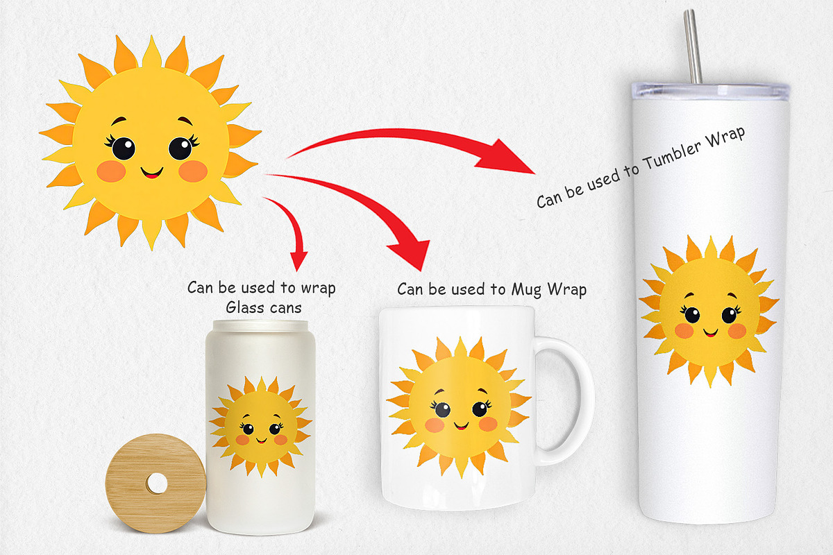 Baby Sun Clipart, a Graphic by Artnoy (Photo 4 of 5)