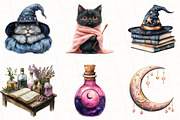 Cute Witchy Autumn Clipart, an Illustration by OK Design (Thumbnail 3 of 5)