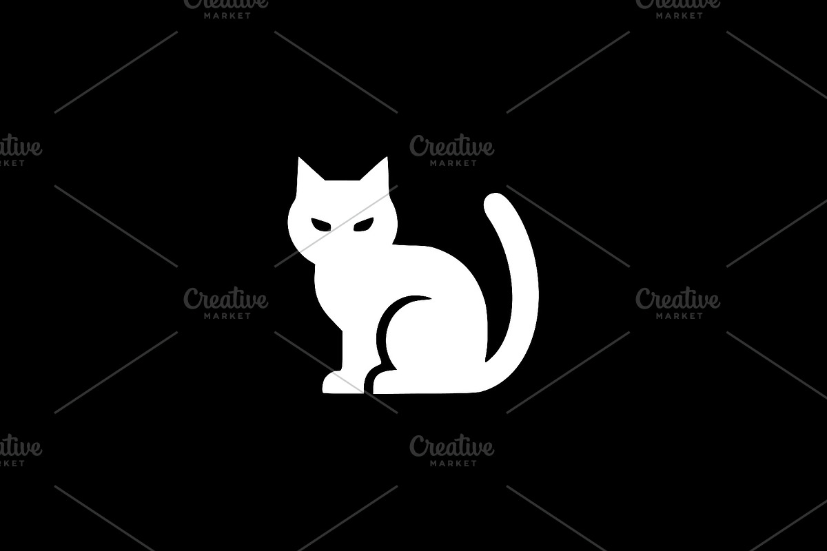 Sitting Cat Silhouette Vector, an Animal Illustration by Vectorium Studio (Photo 2 of 4)