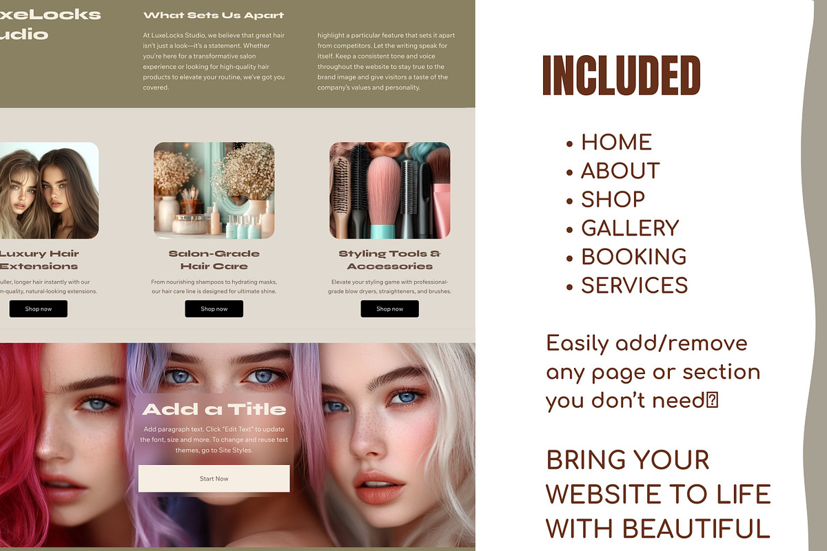 Luxury wix ecommerce Template, a Wix Template by PATCHPO (Photo 13 of 18)