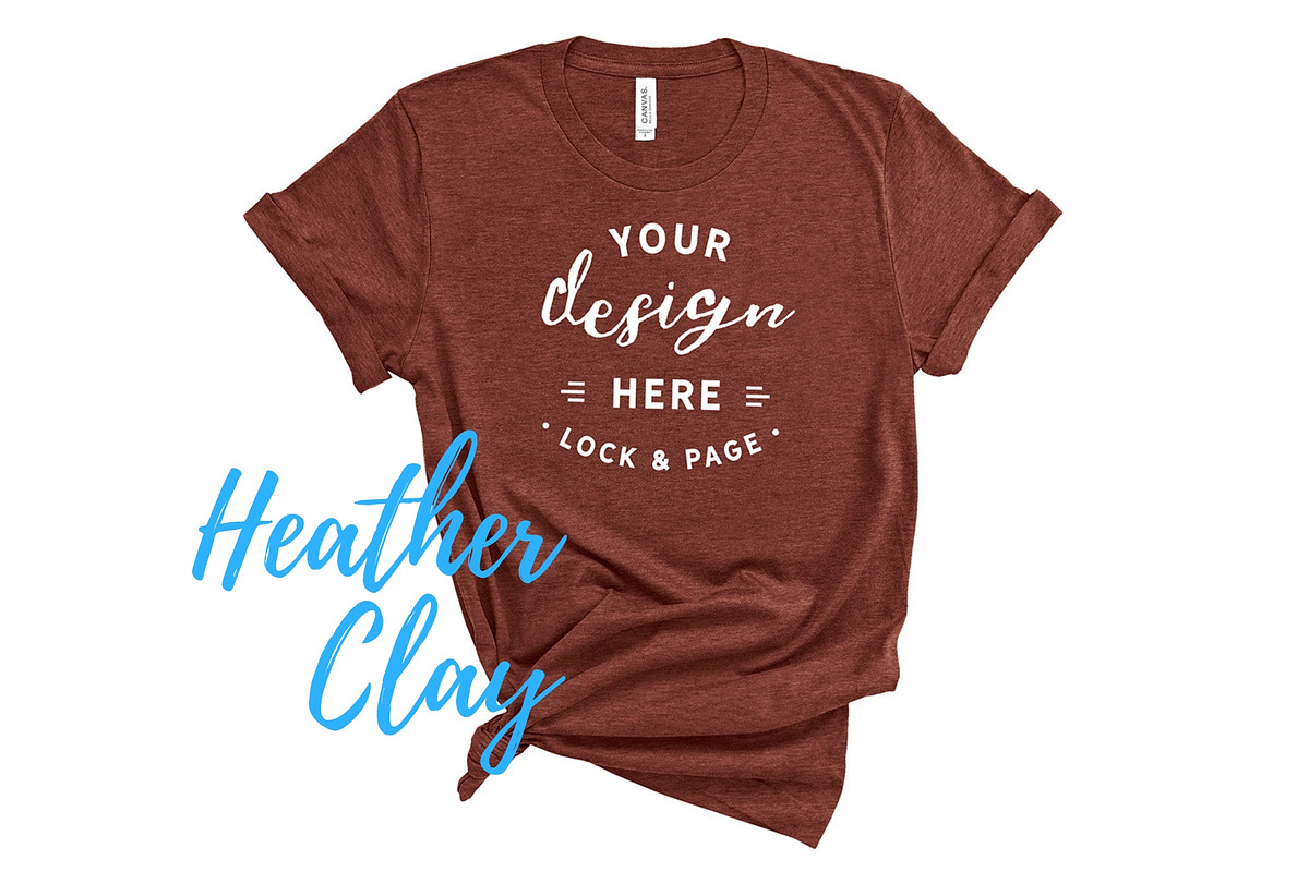 Bella Canvas TShirt Mockups On White, a Shirt Mockup by lock and page (Photo 70 of 92)