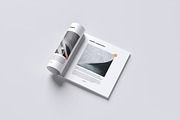 Square Magazine Mockup, a Magazine Template by graphicstory (Thumbnail 1 of 9)