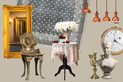 VINTAGE Tea Room Collage, an Object Graphic by Anzhelika (Thumbnail 10 of 11)