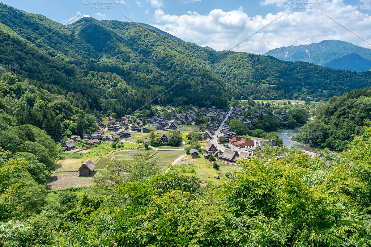 Traditional thatched houses of Shirakawa-go village in rural Jap, an Architecture Photo by GoodGoods (Photo 1 of 2)