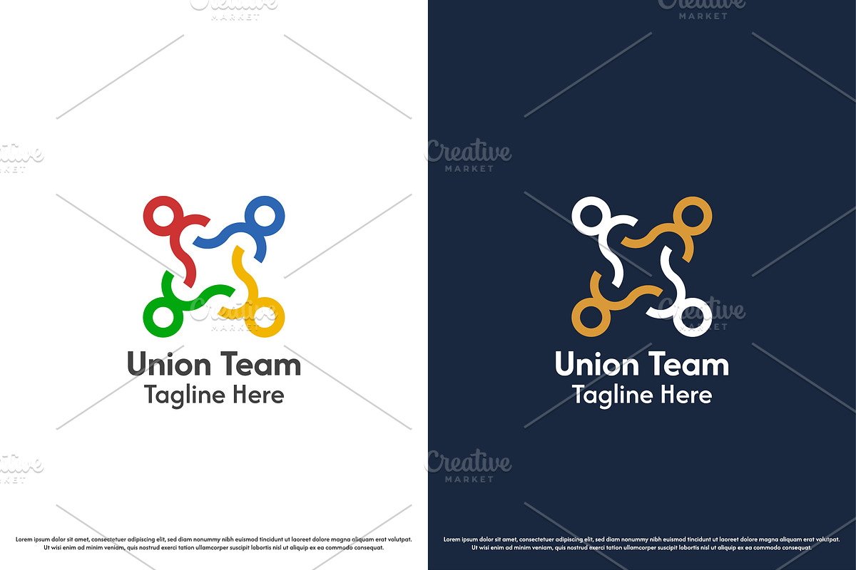 Union Team Business Logo Design Icon, a Branding & Logo Template by Morvana Crew